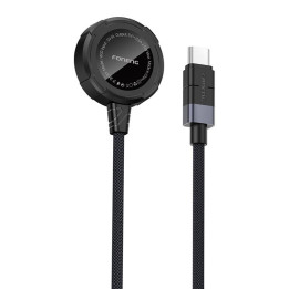 Foneng W02 kabelloses Ladegerät für Apple Watch 2,5 W, 1 m (schwarz)