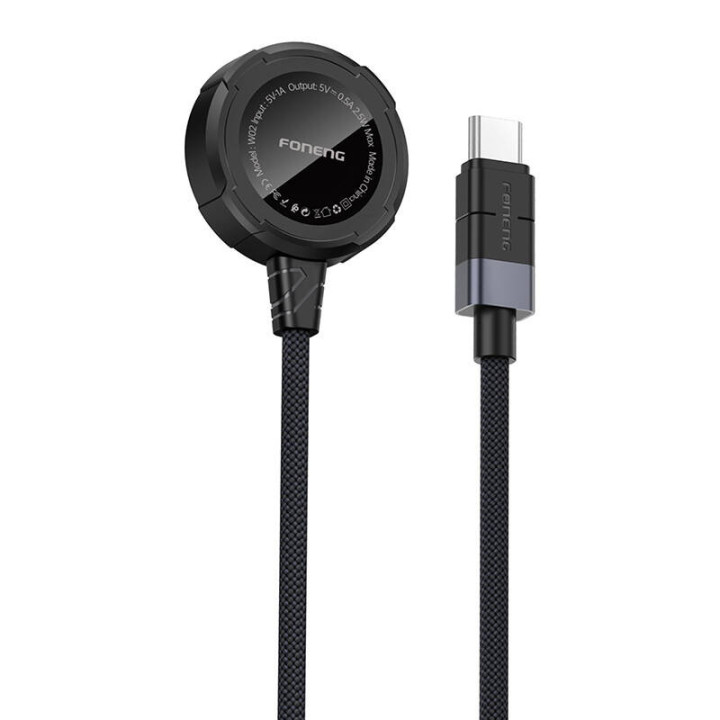 Foneng W02 kabelloses Ladegerät für Apple Watch 2,5 W, 1 m (schwarz)