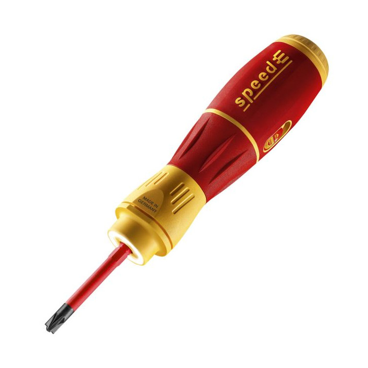 ELECTRIC SCREWDRIVER WITH BIT SET WH-SPEED-E/II-ELECTRIC/44318 INSULATED WIHA