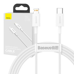 Baseus Superior Series Kabel USB-C auf Lightning, 20 W, PD, 1,5 m (weiß)