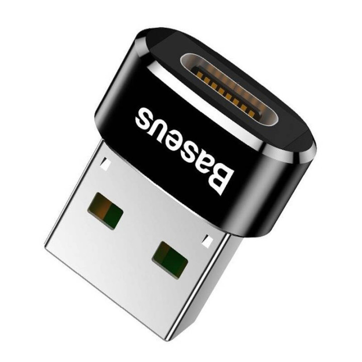 Адаптер Baseus USB-C — USB-A 3A (черный)