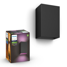 Philips Hue Resonate wall lamp black 2x8
