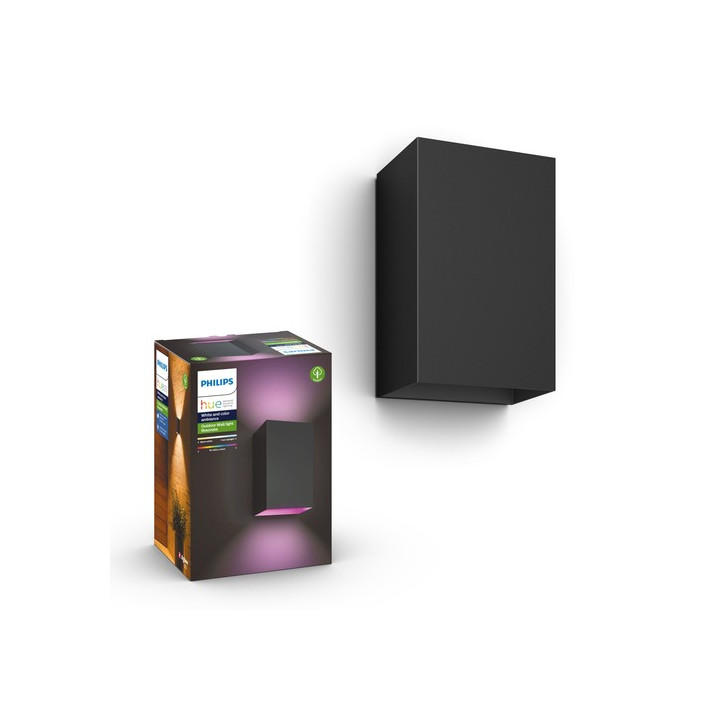 Philips Hue Resonate wall lamp black 2x8