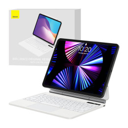 Hülle mit Tastatur für iPad Baseus Brilliance PRO 10, 10,9" (weiß)