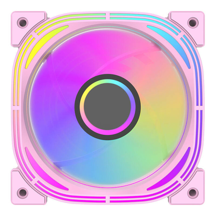 Darkflash INF24 5in1 ARGB Juego de ventiladores para computadora (rosa)