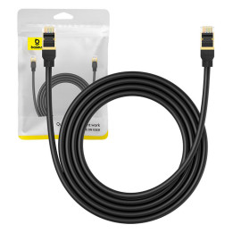 Kabel sieciowy kat.8 Baseus Ethernet RJ45, 40Gbps, 2m (czarny)