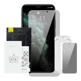 Baseus Crystal Privacy Protection gehärtetes Glas 0,3 mm für iPhone X/XS
