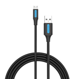 Kabel USB 2.0 A auf Micro USB Vention COLBC 3A 0,25m schwarz