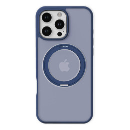 Torras Ostand Pro Hülle für iPhone 16 Pro (Blau)