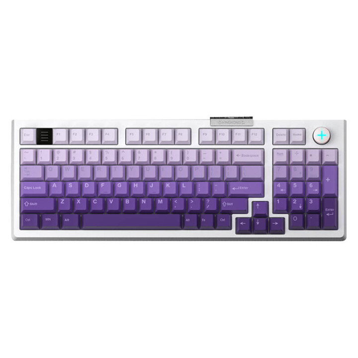 Darmoshark TOP98 kabelgebundene Gaming-Tastatur, optischer Schalter (weiß)