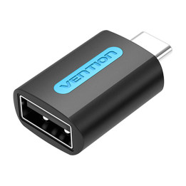Adapter USB Vention CDTB0, USB-C męski na USB 2.0 żeński (czarny)