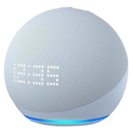 Amazon Echo Dot 5 with Cloud Blue clock