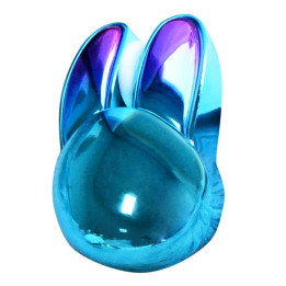 MOFII Ratón Inalámbrico+Bluetooth Rabbit M6DM Cromado (Azul)