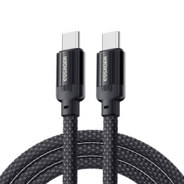 USB-C-zu-USB-C-Kabel, Essager, EXCTT3-YS01-P, 240 W, 1 m (schwarz)