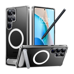 Torras Pstand Series Handyhülle für Samsung S25 Ultra (transparent)