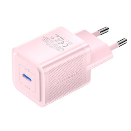 Зарядное устройство, Vention, FEPP0-EU, USB-C, 20 Вт, GaN (розовый)