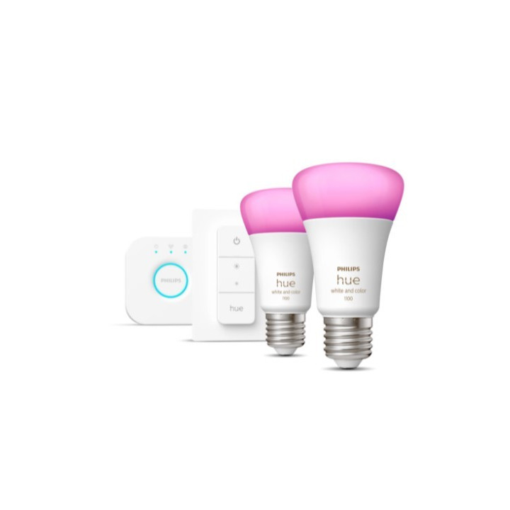 Philips Hue Mostek + 2x E27 9W RGBW + Schalter