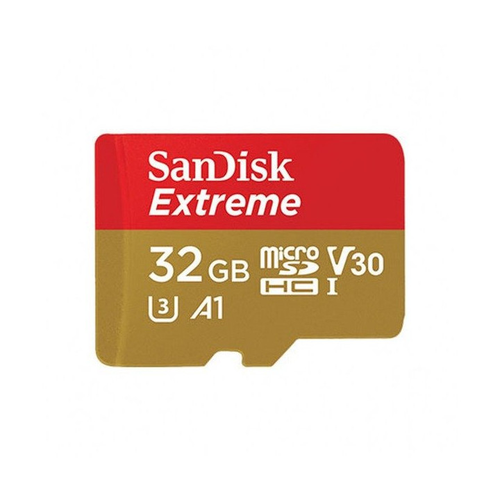 Карта памяти SanDisk Extreme microSDHC 32 ГБ 100/60 МБ/с V30 A1 U3 4K (SDSQXAF-032G-GN6MA)