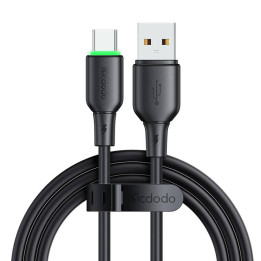 USB-zu-USB-C-Kabel Mcdodo CA-4751 mit LED-Licht 1,2 m (schwarz)