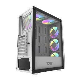 Компьютерный корпус Darkflash DK150 (белый) + 3 вентилятора