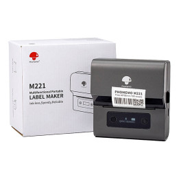 Портативный принтер этикеток Phomemo M221 (серо-черный)