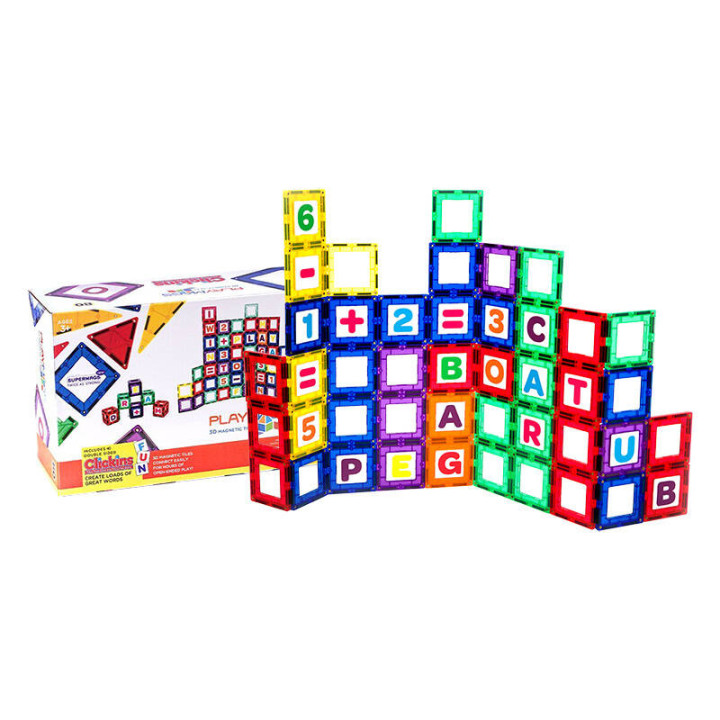 Магнитная плитка 3D Playmags 170 - набор из 80 шт.