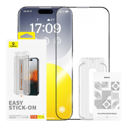 Schutz der Privatsphäre aus gehärtetem Glas Baseus Sapphire iPhone 15