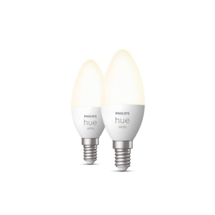 Philips Hue E14 5.5W W BT candle 2-pack