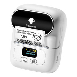 Impresora de etiquetas portátil Phomemo M110 (blanca)