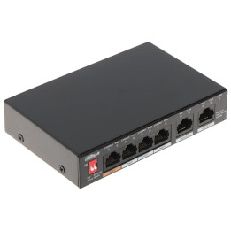 INTERRUPTOR POE PFS3006-4GT-60-V2 4 PUERTOS DAHUA