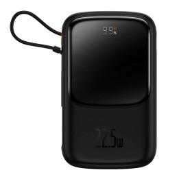 Powerbank Baseus Qpow PRO mit Kabel, 10000 mAh, 22,5 W (Schwarz)
