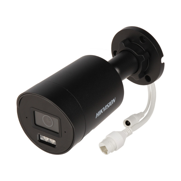 Hikvision DS-2CD2063G2-LI2U (2,8 mm) (NEGRO) Cámara IP de red tipo bala fija con luz híbrida inteligente AcuSense de 6 MP con Po