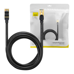 Kabel sieciowy Baseus Ethernet RJ45, 10Gbps, 5m (czarny)