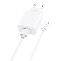 Schnellladegerät Foneng 1x USB EU28 12W QC 3.0+ USB Typ C Kabel