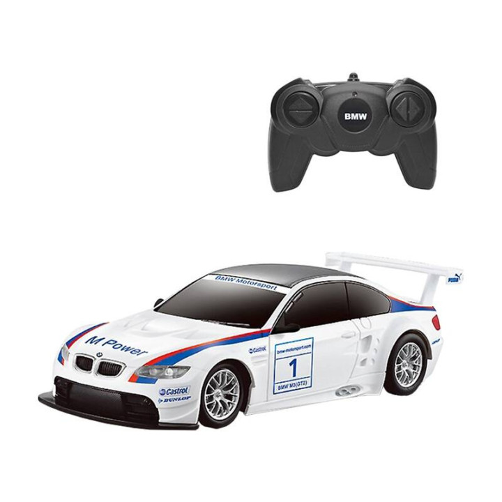 RASTAR Радиоуправляемая машинка BMW M3 1:24 с дистанционным управлением (белая)