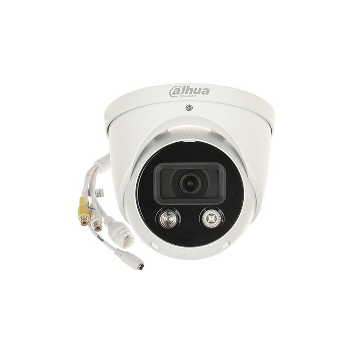 Dahua IPC-HDW3849H-AS-PV-0280B-S5 Cámara IP de torreta 4K de 8MP con AI, PoE, IP67 para exteriores