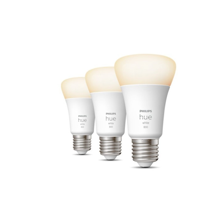 Philips Hue E27 W 9W 3-pak