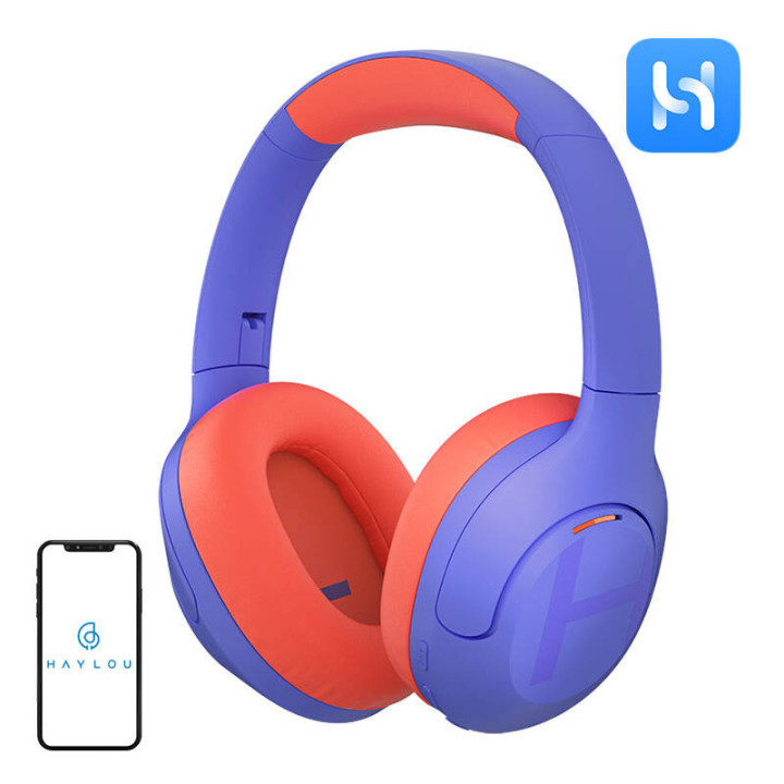 Auriculares inalámbricos Haylou S35 ANC (naranja violeta)