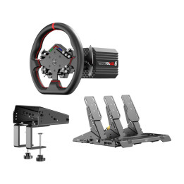 Juego de juegos PXN VD6 Bundle DP - base VD6 + volante WDS R2 + pedales + abrazadera Z9