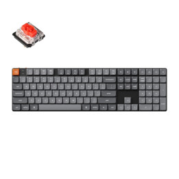 Keychron K5 Max RGB Red Switch Kabellose Low-Profile-Tastatur (Schwarz) [K5M-H1].