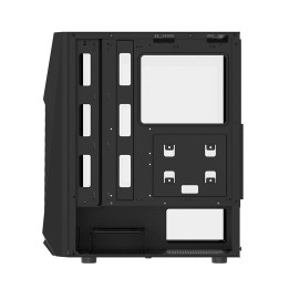 Caja de computadora Darkflash DK150 (negra) + 3 ventiladores