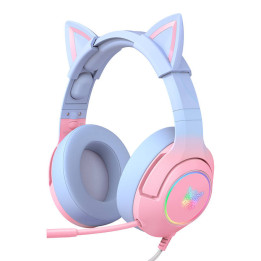 ONIKUMA K9 7.1 Auriculares Gaming Rosa y Azul