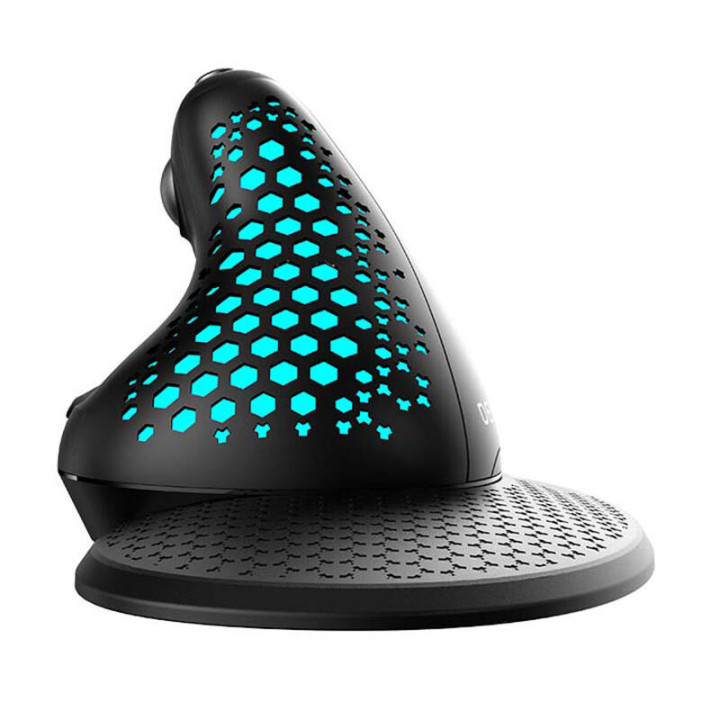 Беспроводная эргономичная мышь Delux M618XSD BT+2.4G RGB