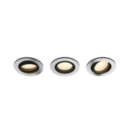 Philips Hue Milliskin recessed R. aluminium 3x5W