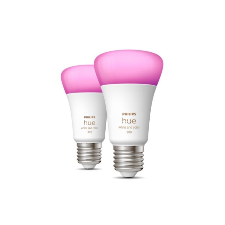 Philips Hue E27 6,5W RGBW BT 2-pak