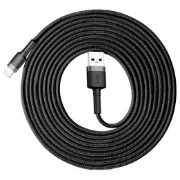 USB-кабель Lightning Baseus Cafule 2А, 3 м (черный+серый)