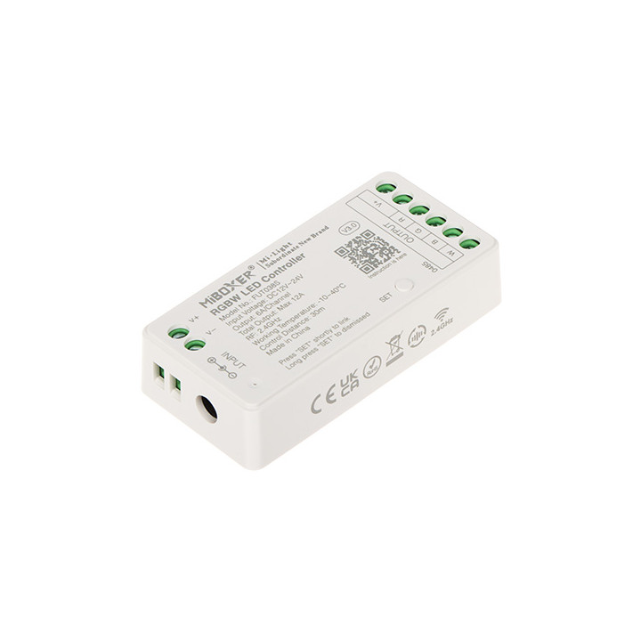MiBOXER FUT038S 2,4 GHz RGBW LED de contrôle 12-24 V DC pour application Smarteg Smart Life