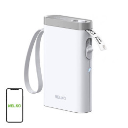 Impresora térmica de etiquetas Nelko P21 (blanca)