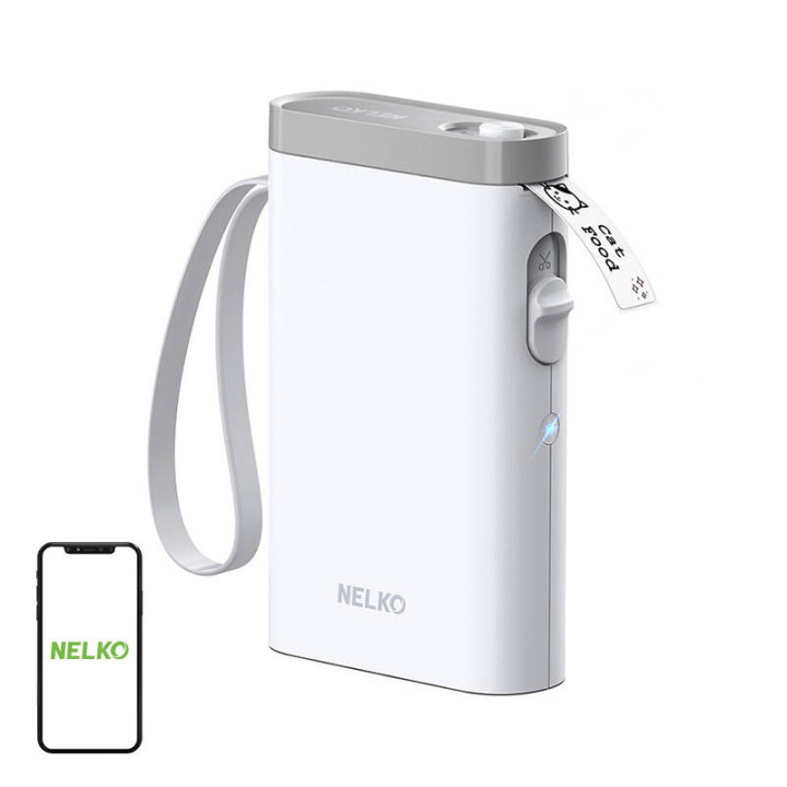Impresora térmica de etiquetas Nelko P21 (blanca)