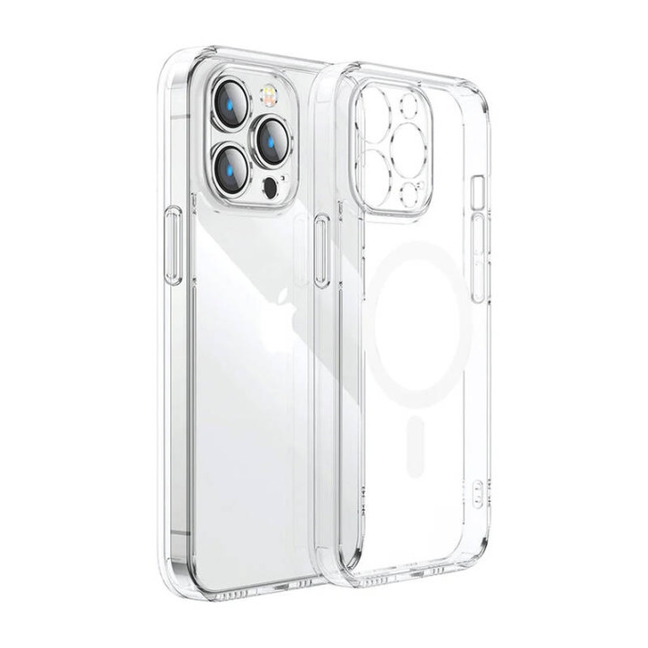 Custodia protettiva magnetica Joyroom per iPhone 15 Pro Max (trasparente)